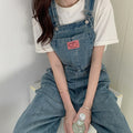 Casual Denim Jumpsuits Women Loose Overalls Baggy Wide Leg Rompers - MERGE.DAY.1.FREESTYLE