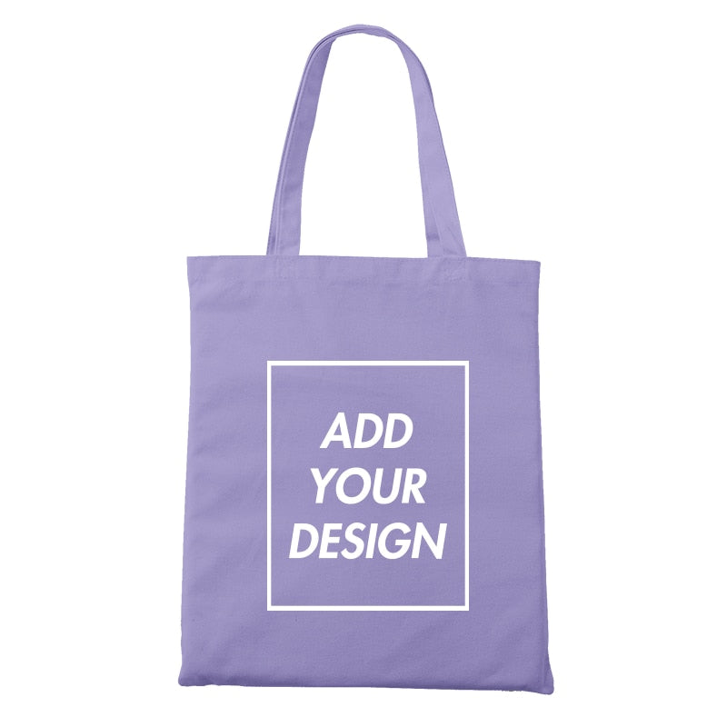 Custom Tote Bag Shopping Add Your Text Print Original Design Zipper Unisex Fashion Travel Canvas Bags - MERGE.DAY.1.FREESTYLE
