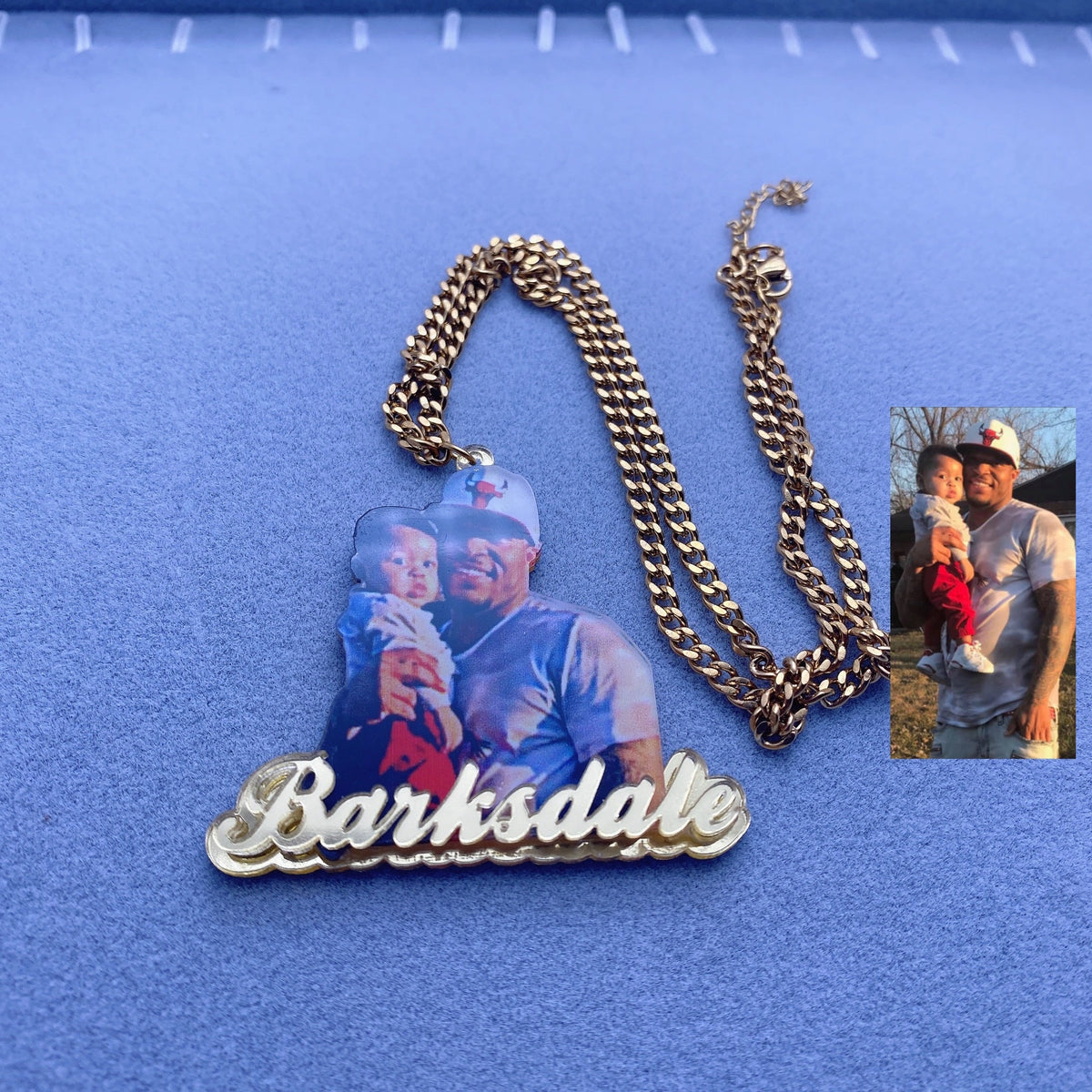 Custom Picture Name Necklace Custom Jewelry Pendant With Picture Chain Necklace - MERGE.DAY.1.FREESTYLE