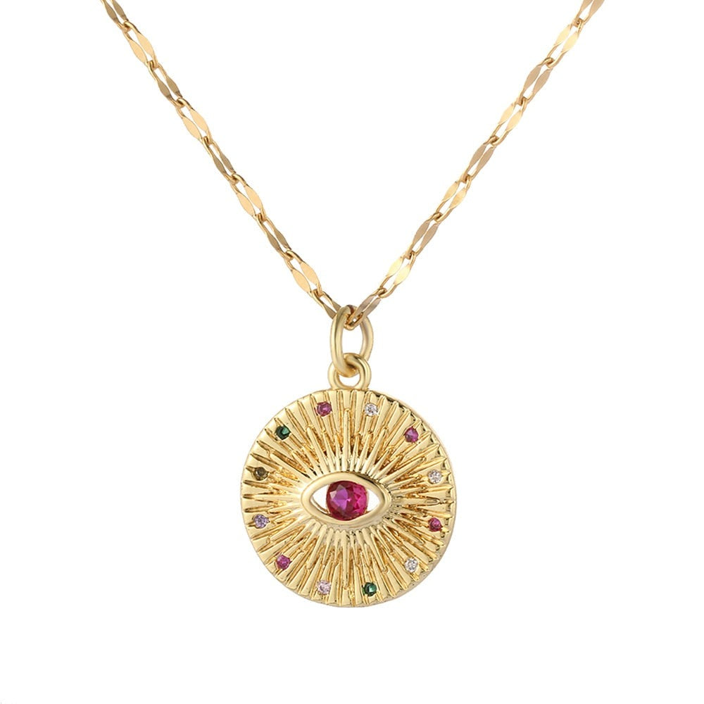 Boho Evil Bllue Eye Necklace for Women Men Snake All-seeing Eye Collar Necklace - MERGE.DAY.1.FREESTYLE