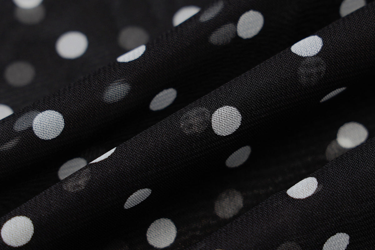 Sleeveless Zip Up Bandage Point Print Mesh See-Through Maxi Dress Sexy Clothings - MERGE.DAY.1.FREESTYLE