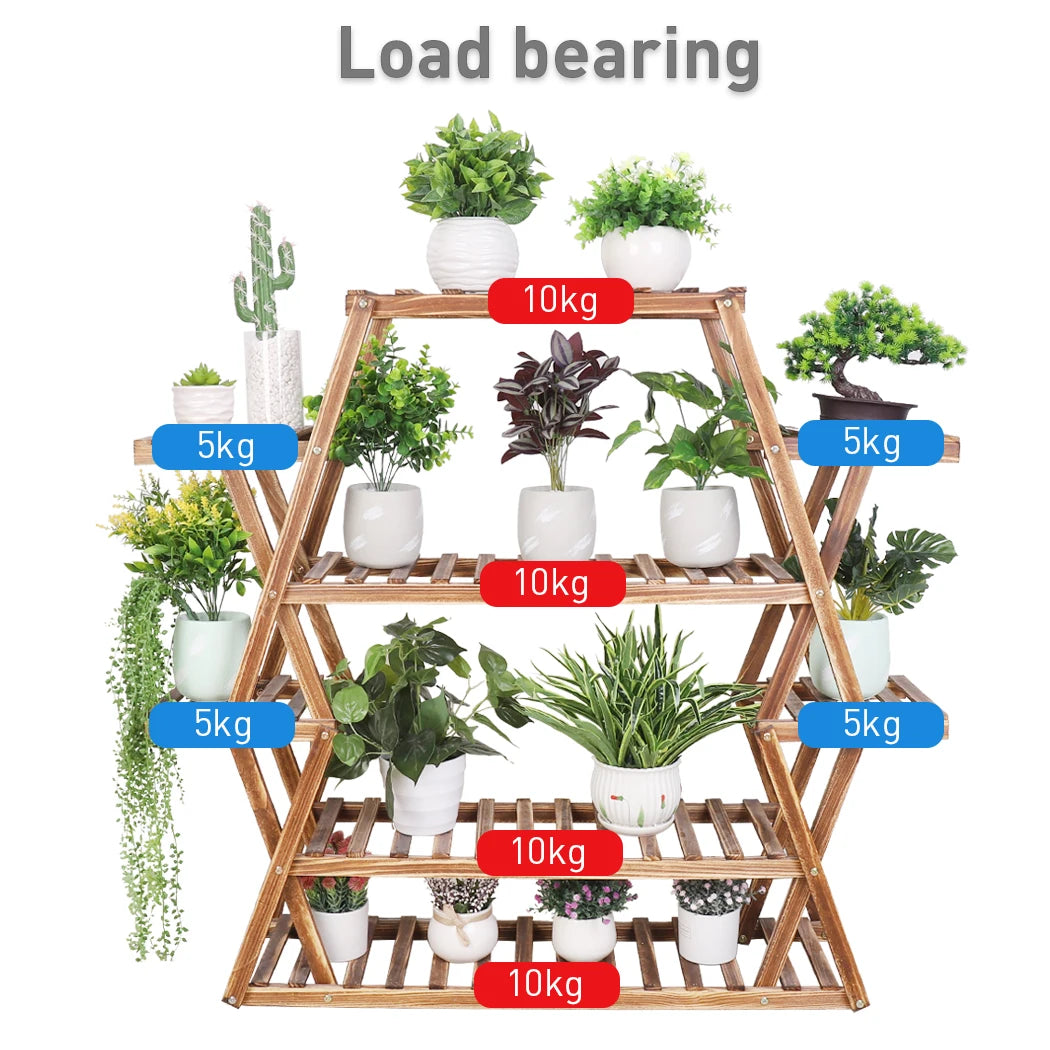 Wooden Plant Pot Stand Muti-Lader Flower Display Shelf - MERGE.DAY.1.FREESTYLE