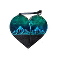 Epoxy Resin Necklace Wooden Pendant Mountains Heart Pendants Paired - MERGE.DAY.1.FREESTYLE