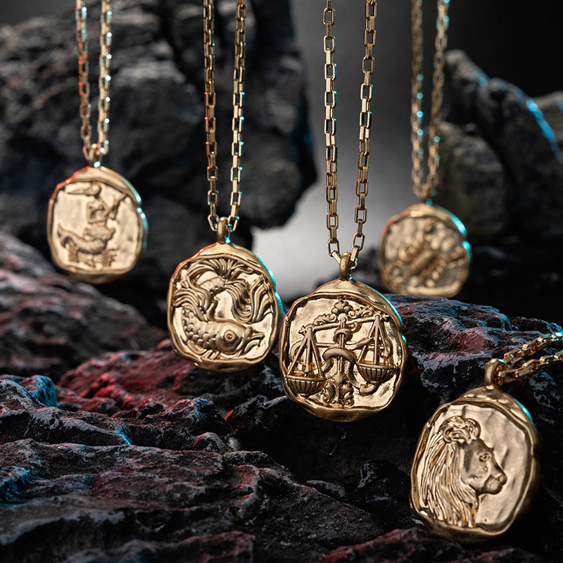 twelve zodiac signs necklace - MERGE.DAY.1.FREESTYLE