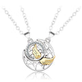 Sun Moon Wing Couple Necklace Magnet Attract Simple Fashion Valentine's Day Necklace - MERGE.DAY.1.FREESTYLE