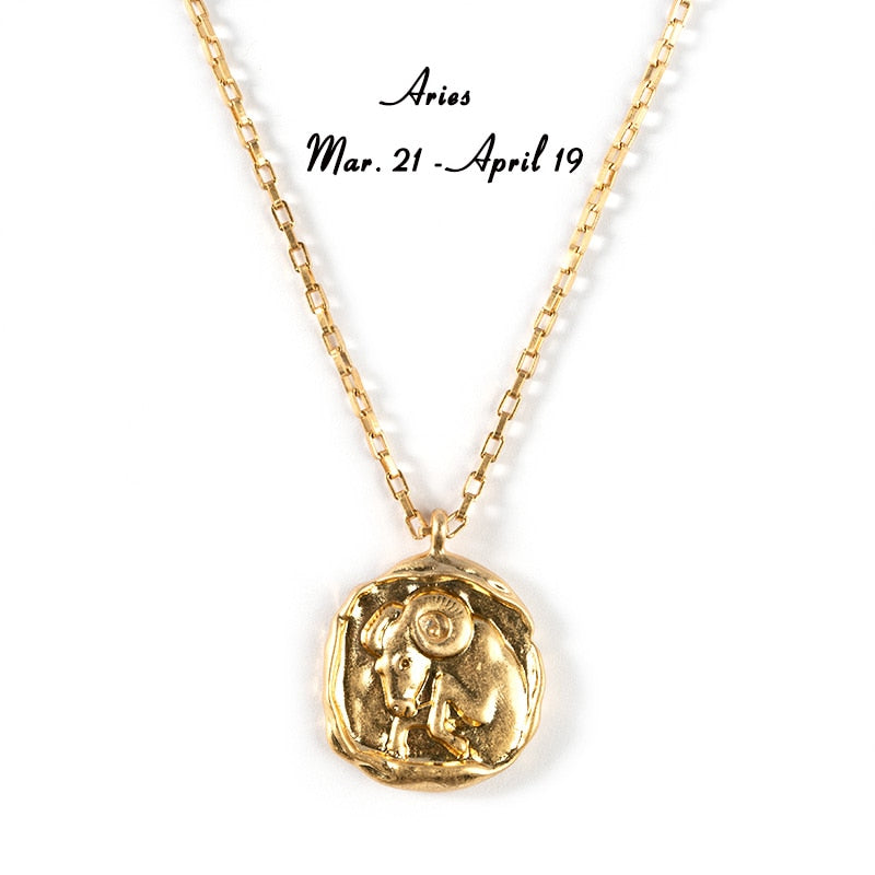 twelve zodiac signs necklace - MERGE.DAY.1.FREESTYLE