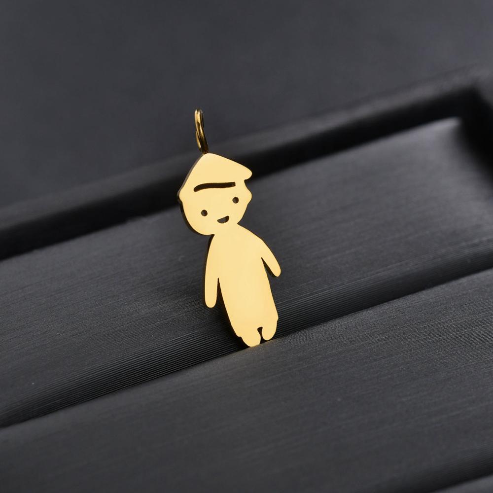 Personalized Boy Girl Kids Pendant Necklace Women Child Engraved Name Date Family Jewelry - MERGE.DAY.1.FREESTYLE