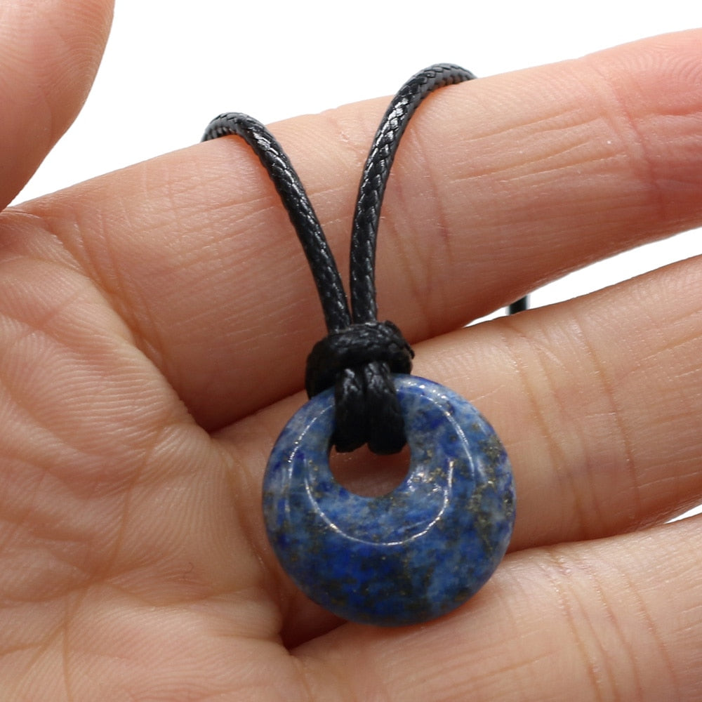 Natural Malachites Rose Quartzs Pendant Necklace Simple Stylish Pendant Necklace - MERGE.DAY.1.FREESTYLE