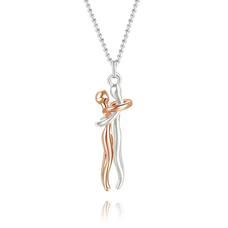 Hug Necklace Enbrace Couple Pendant - MERGE.DAY.1.FREESTYLE