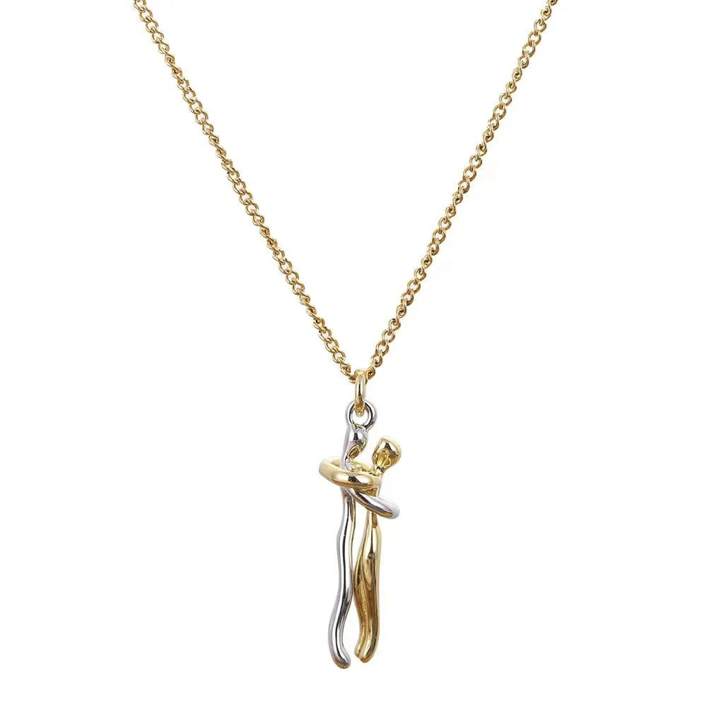 Hug Necklace Enbrace Couple Pendant - MERGE.DAY.1.FREESTYLE