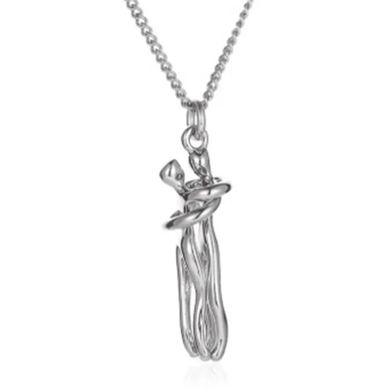 Hug Necklace Enbrace Couple Pendant - MERGE.DAY.1.FREESTYLE