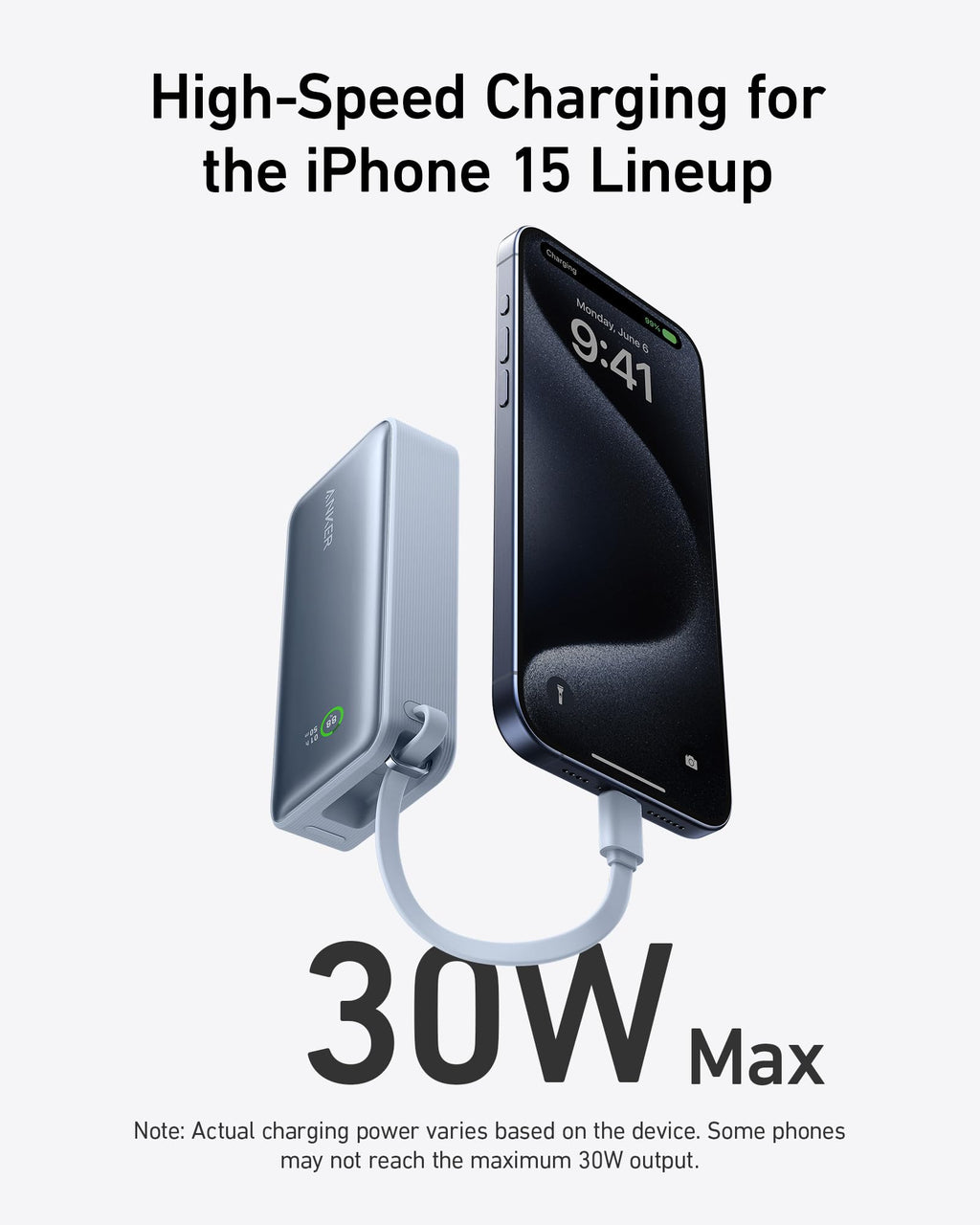 Anker Nano Power Bank (30W, Built-In USB-C Cable) - MERGE.DAY.1.FREESTYLE