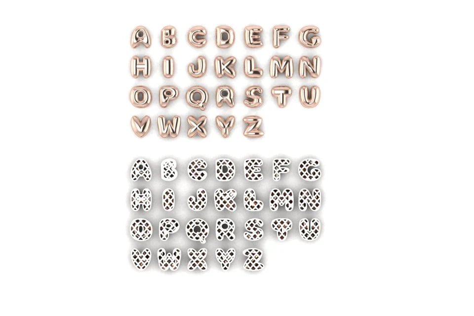 large bubble letter name necklace - MERGE.DAY.1.FREESTYLE