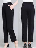 Spring Summer Pants Thin Elastic Waist Loose Cotton - MERGE.DAY.1.FREESTYLE