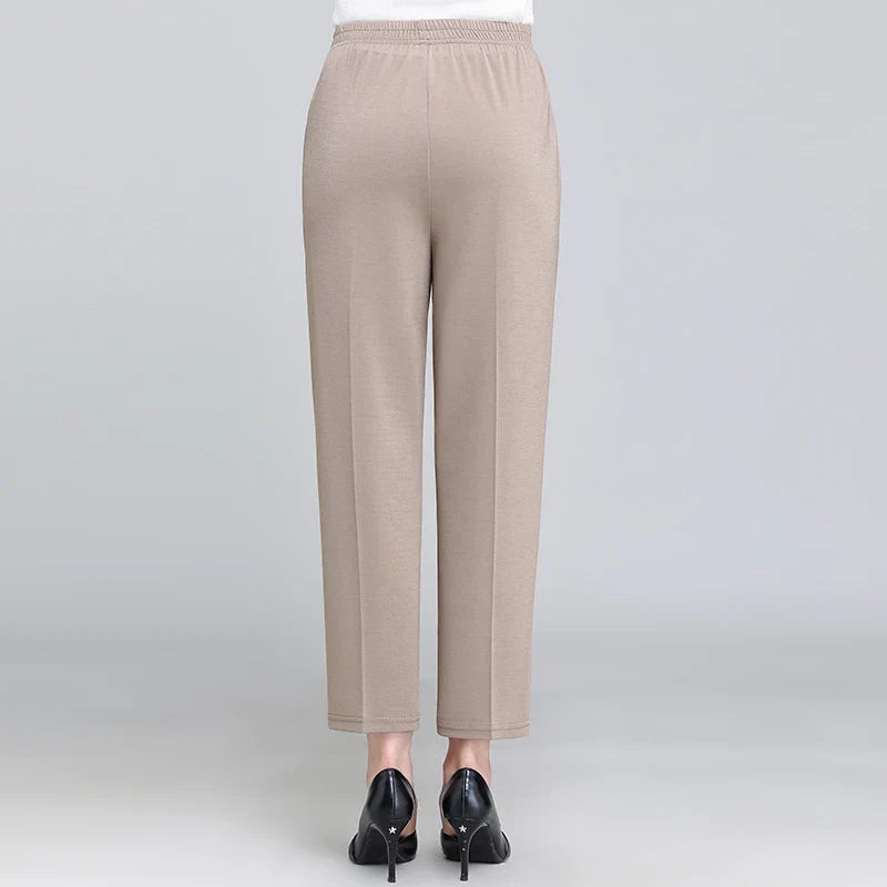 Spring Summer Pants Thin Elastic Waist Loose Cotton - MERGE.DAY.1.FREESTYLE