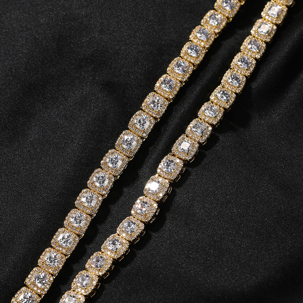 mens gold Gold Plated Rock Candy Chain necklace - MERGE.DAY.1.FREESTYLE