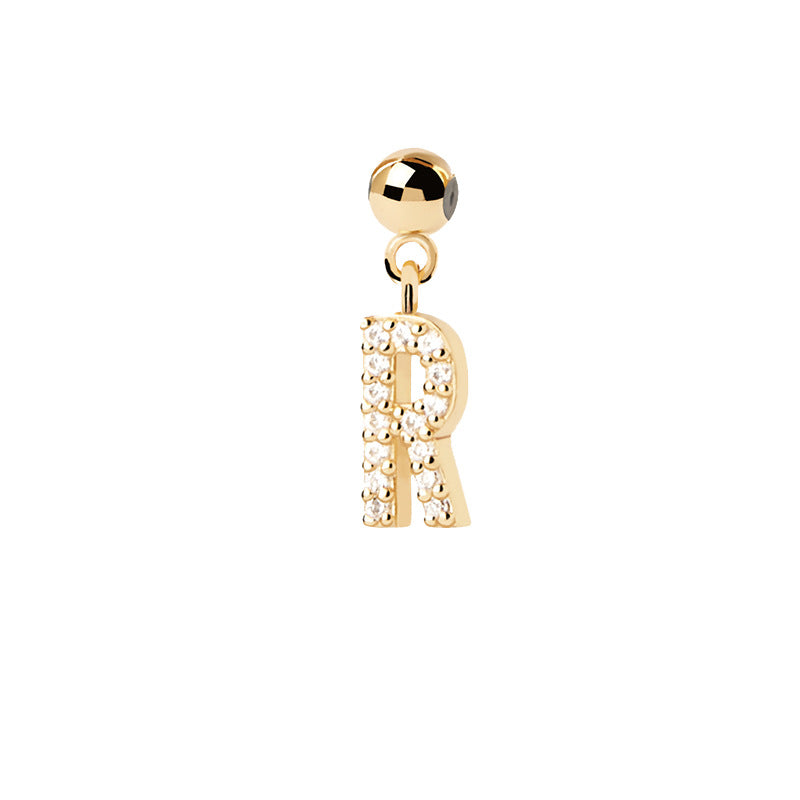 Letter full diamond DIY necklace clavicle chain - MERGE.DAY.1.FREESTYLE