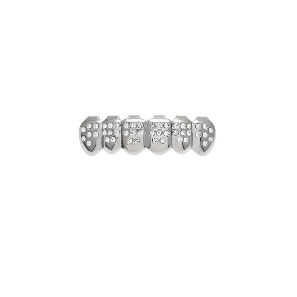 Hip-hop diamond-encrusted and gold-plated teeth grillz - MERGE.DAY.1.FREESTYLE