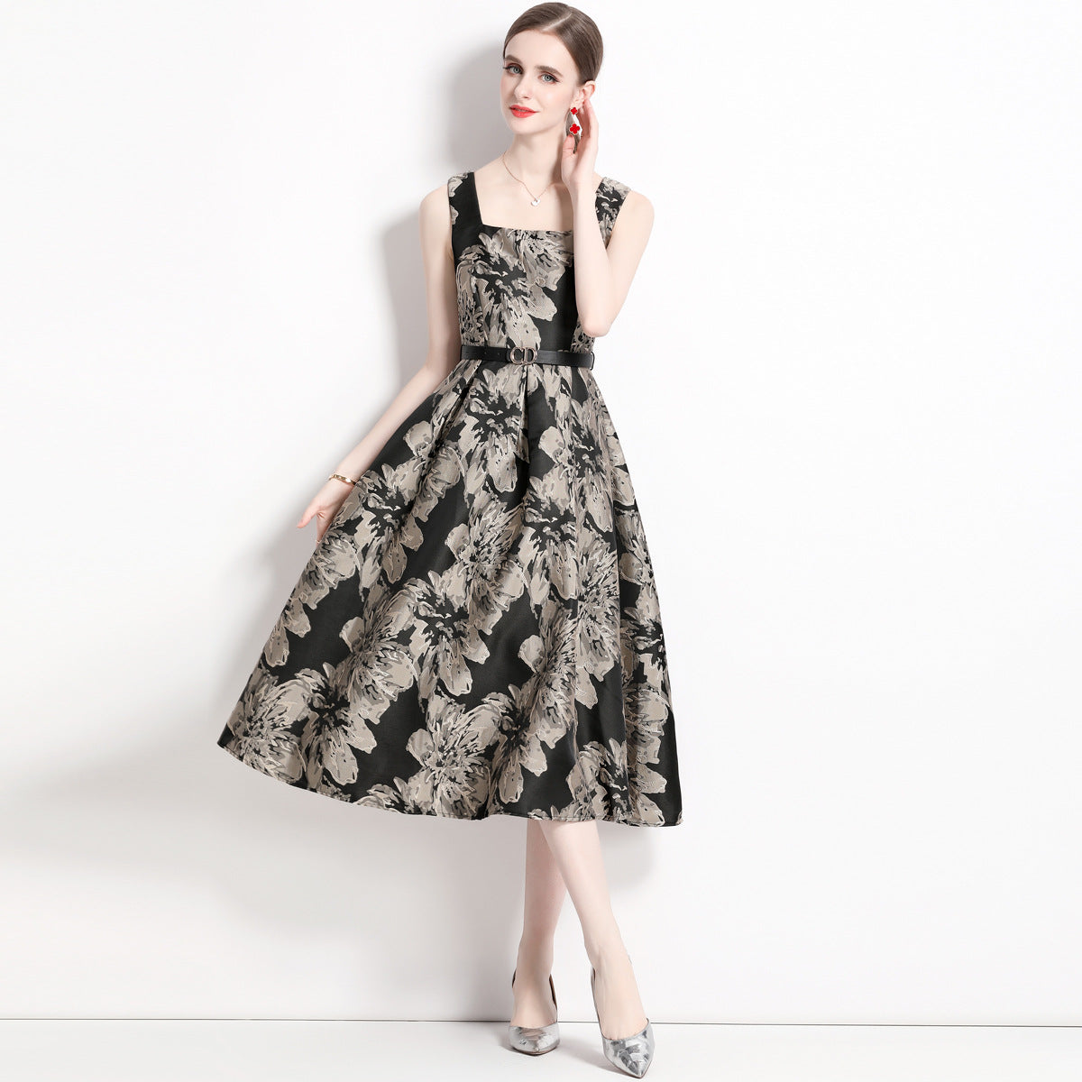 Summer sleeveless floral dress - MERGE.DAY.1.FREESTYLE