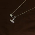 Brooch pearl necklace women's paper clip necklace - MERGE.DAY.1.FREESTYLE