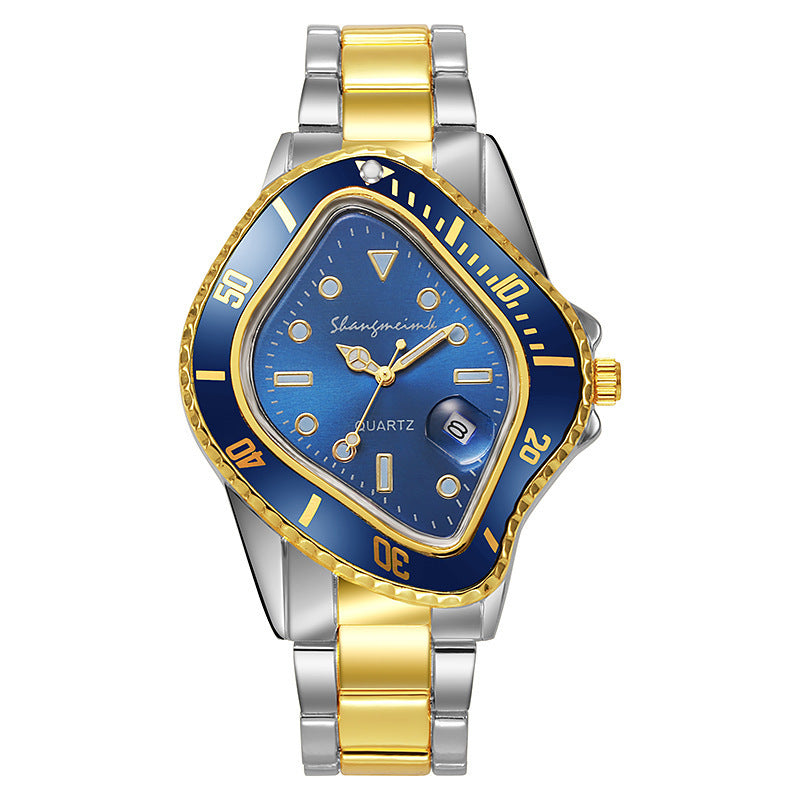 Twisted Submariner Set Alloy Steel Band Waterproof Casual Watch - MERGE.DAY.1.FREESTYLE