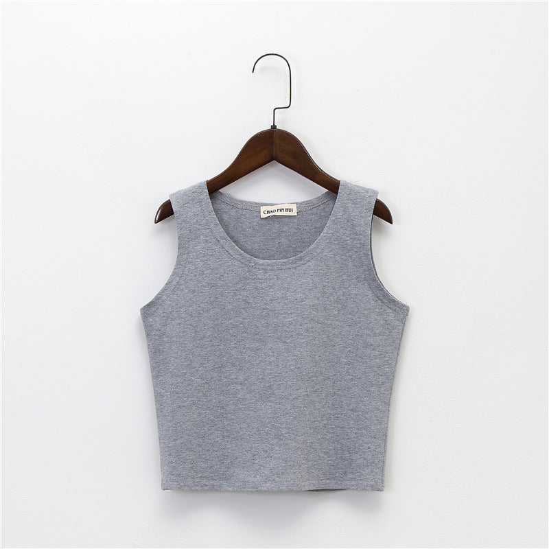 Bottoming sleeveless suspender sports midriff-baring vest - MERGE.DAY.1.FREESTYLE