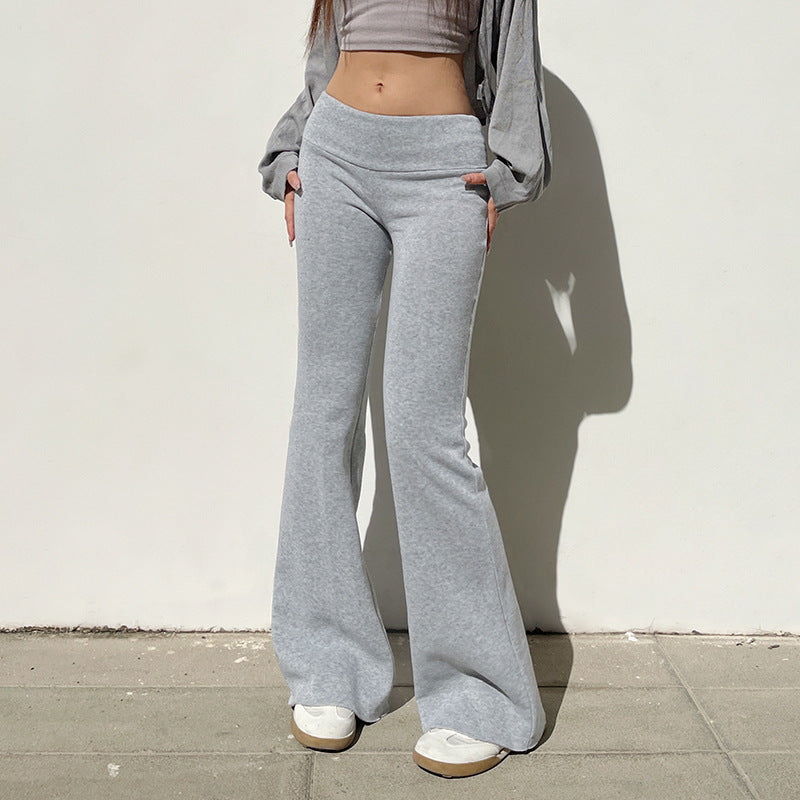 Low Rise Pants Women Slim Fitness Leggings Sweatpants - MERGE.DAY.1.FREESTYLE