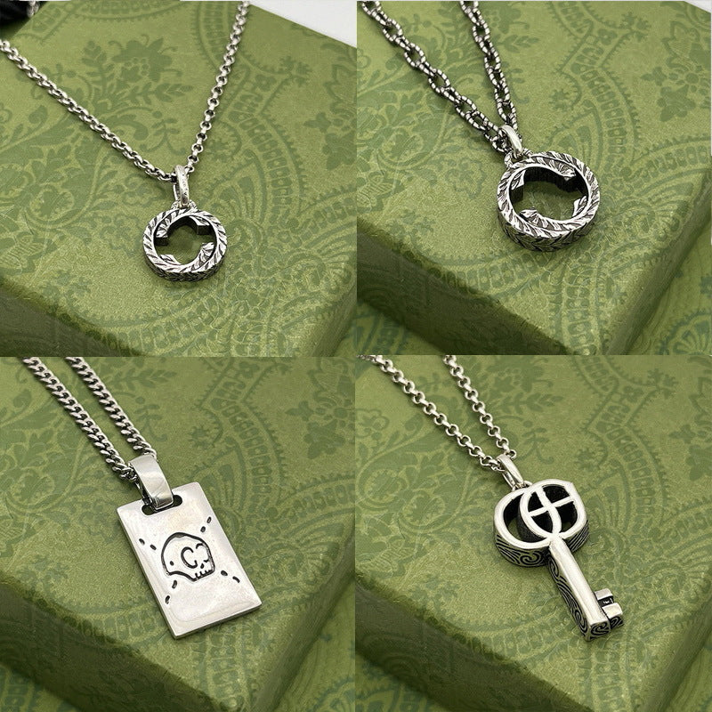 Double G necklace elf couple pendant - MERGE.DAY.1.FREESTYLE