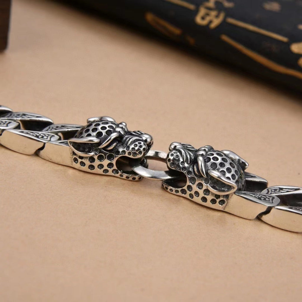 Very domineering retro double leopard men's bracelet - MERGE.DAY.1.FREESTYLE