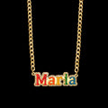 Welding dripping name necklace - MERGE.DAY.1.FREESTYLE
