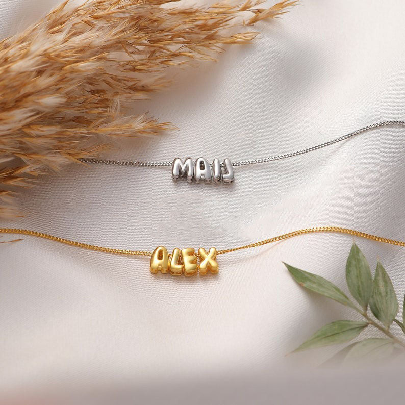 bubble letter necklace - MERGE.DAY.1.FREESTYLE