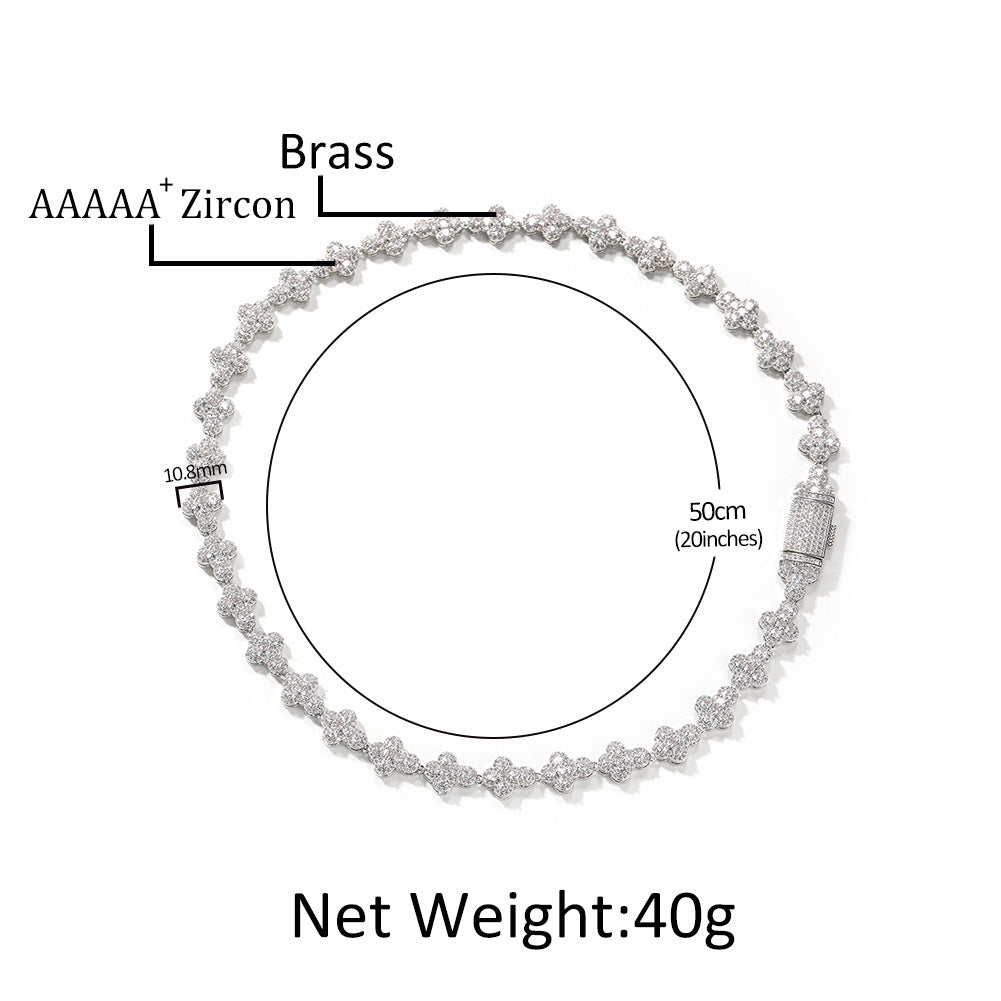diamond necklace cross moissanite chain - MERGE.DAY.1.FREESTYLE