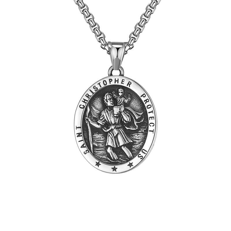 st christopher necklace - MERGE.DAY.1.FREESTYLE