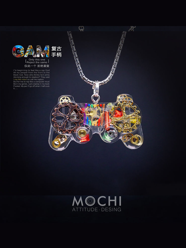 Original Cyberpunk Retro Industrial Wind Necklace Hip Hop Gamepad Pendant - MERGE.DAY.1.FREESTYLE