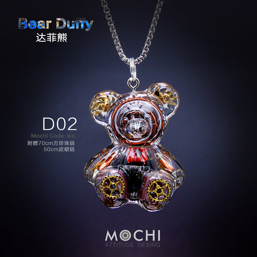 Creative Cyberpunk Duffy Bear Couple Necklace Sweatshirt Pendant - MERGE.DAY.1.FREESTYLE