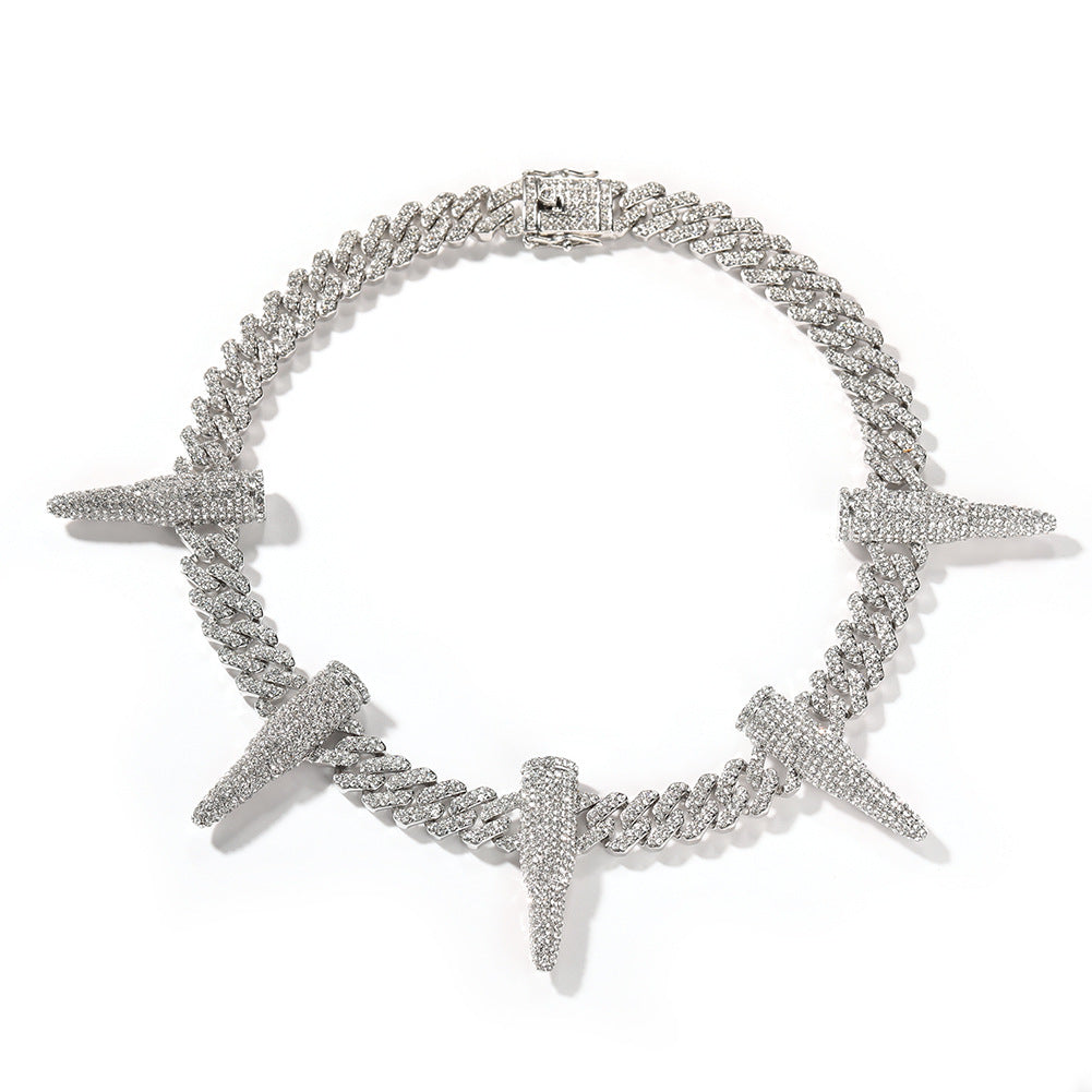 Hip-hop diamond-encrusted black panther necklace - MERGE.DAY.1.FREESTYLE