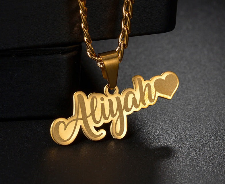 Laser Marking Customized Name Necklace DIY Titanium Steel Pendant - MERGE.DAY.1.FREESTYLE