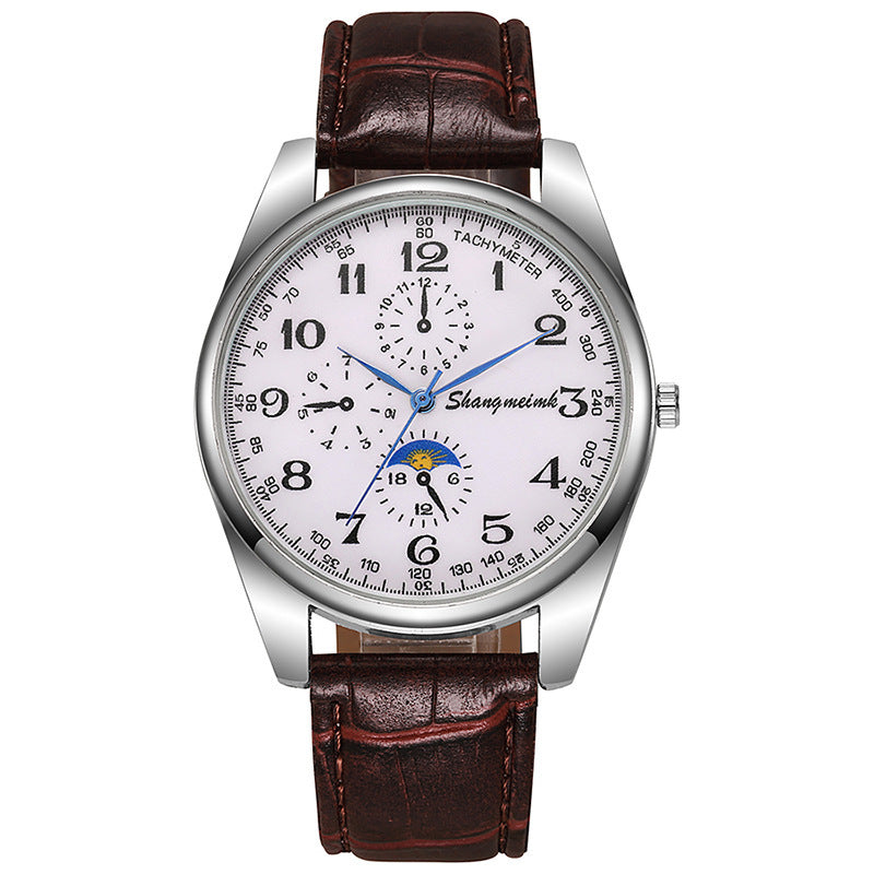 Leather strap quartz business watches - MERGE.DAY.1.FREESTYLE