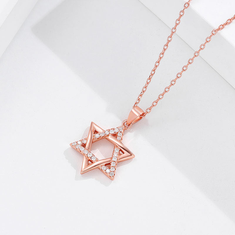 star of david necklace S925 silver pendant - MERGE.DAY.1.FREESTYLE