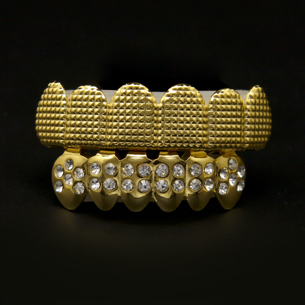 Hip-hop polished braces with gold electroplating - MERGE.DAY.1.FREESTYLE