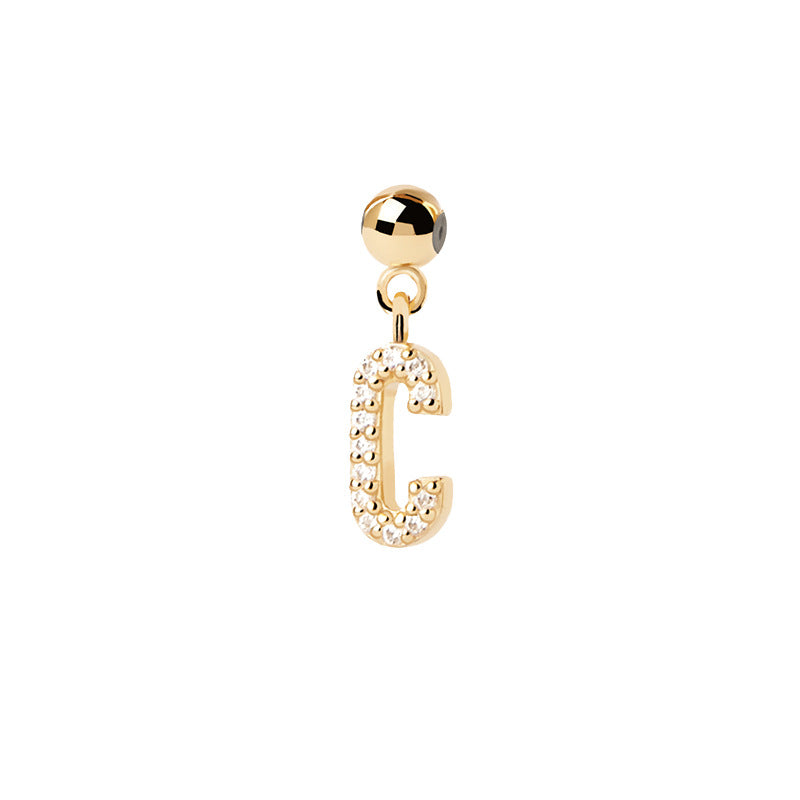 Letter full diamond DIY necklace clavicle chain - MERGE.DAY.1.FREESTYLE