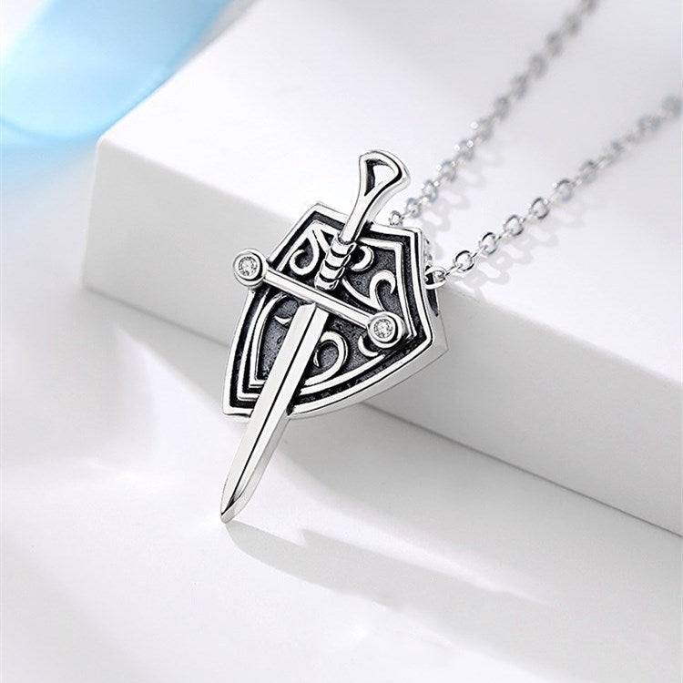Princess and Knight Couple Necklace Men's and Women's matching Necklace Commemorative Gift - MERGE.DAY.1.FREESTYLE
