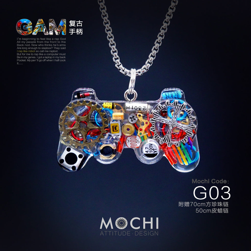 Original Cyberpunk Retro Industrial Wind Necklace Hip Hop Gamepad Pendant - MERGE.DAY.1.FREESTYLE