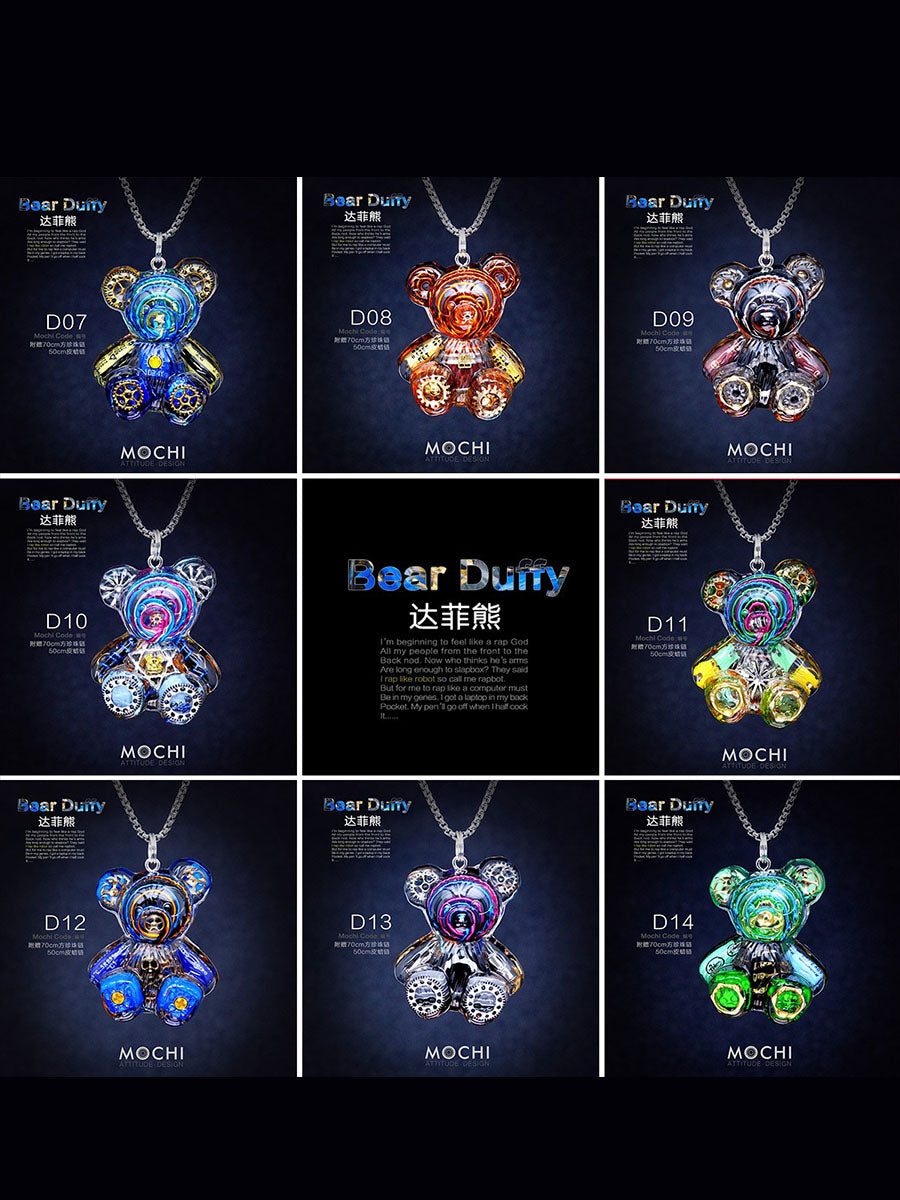Creative Cyberpunk Duffy Bear Couple Necklace Sweatshirt Pendant - MERGE.DAY.1.FREESTYLE