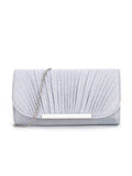 Pleated high sewing round bottom hand-held evening bag - MERGE.DAY.1.FREESTYLE