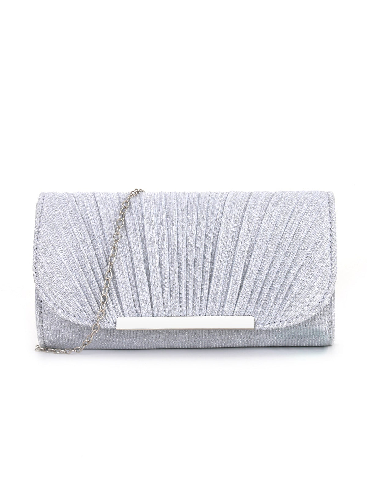 Pleated high sewing round bottom hand-held evening bag - MERGE.DAY.1.FREESTYLE