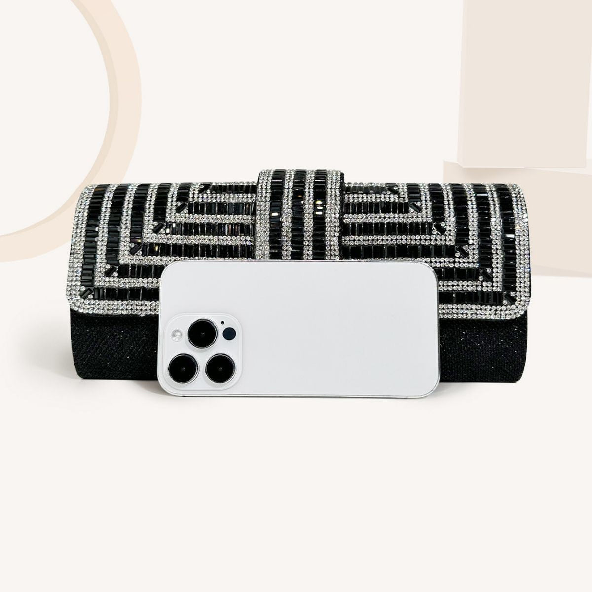 Full diamond flap shiny fashion chain clutch bag - MERGE.DAY.1.FREESTYLE