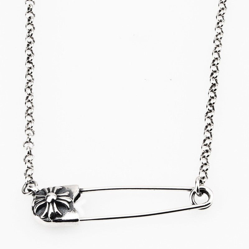 Retro cross pin necklace - MERGE.DAY.1.FREESTYLE