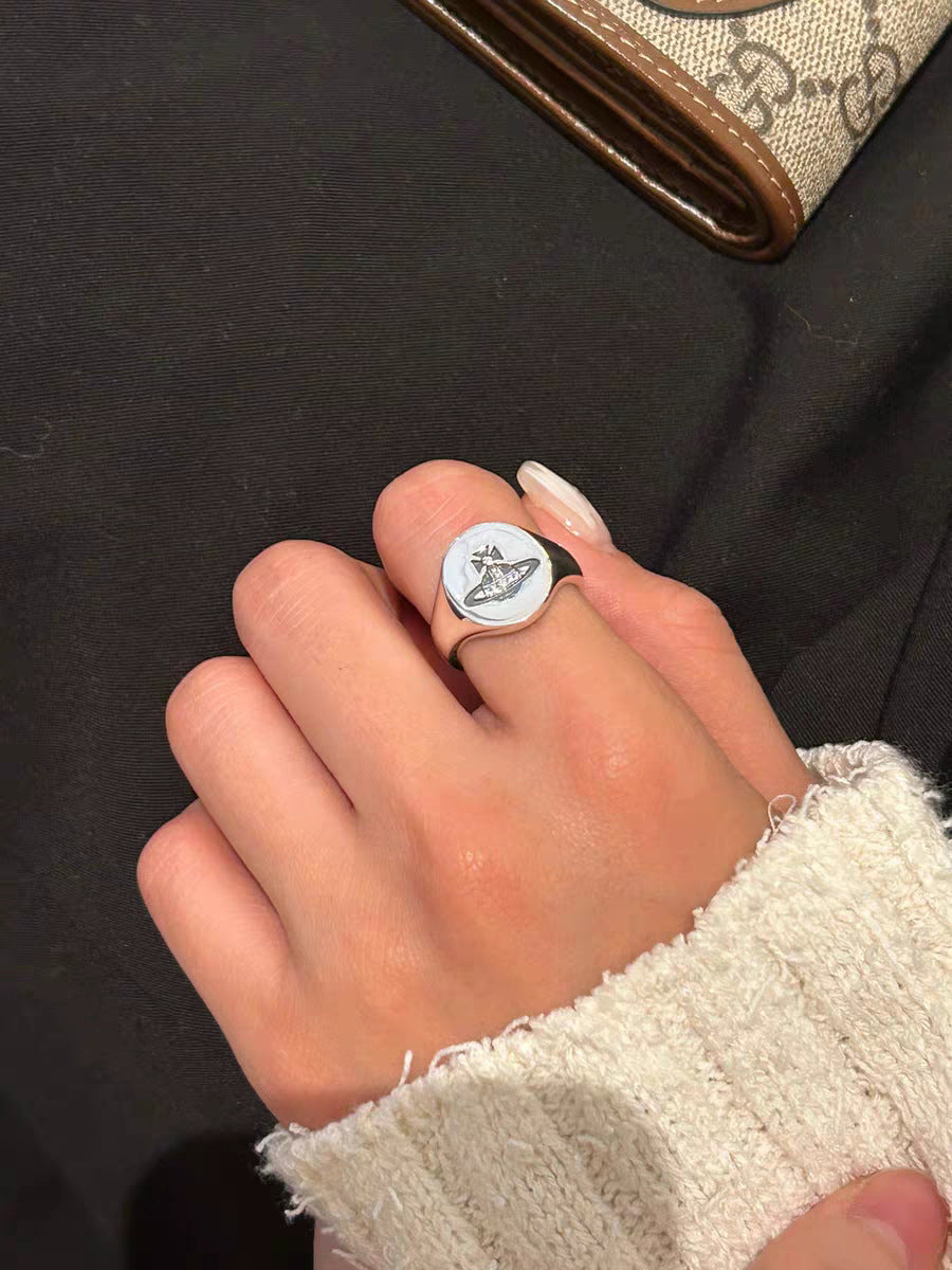 Concave Planet Oval Ring - MERGE.DAY.1.FREESTYLE