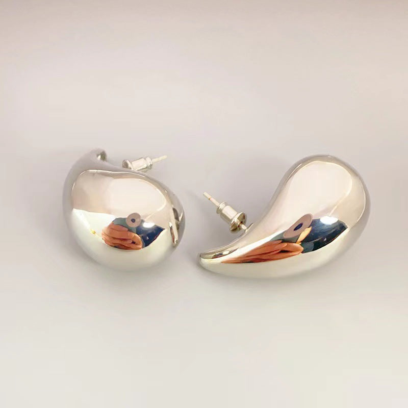 18K Gold Water Drop Earrings Simple Personality Ear Jewelry - MERGE.DAY.1.FREESTYLE